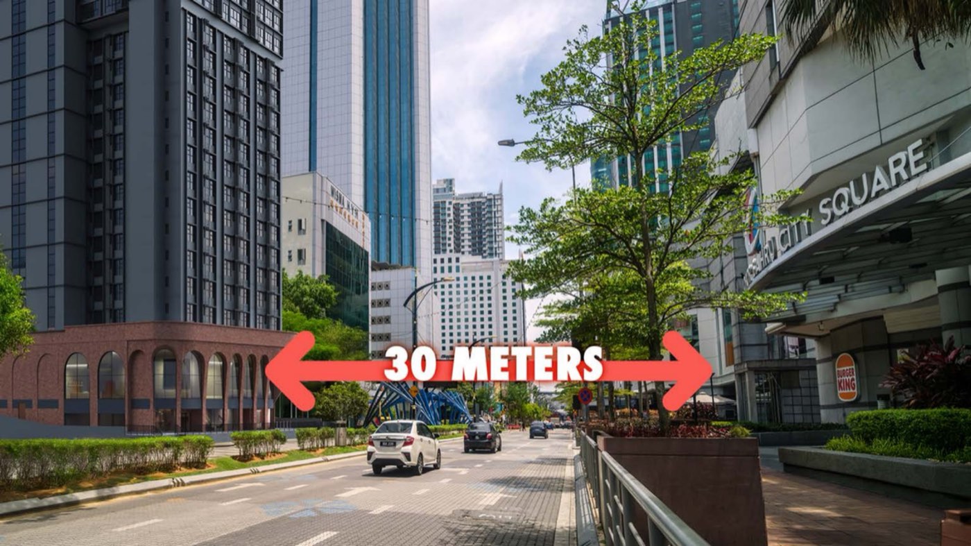 30 metres to City Square